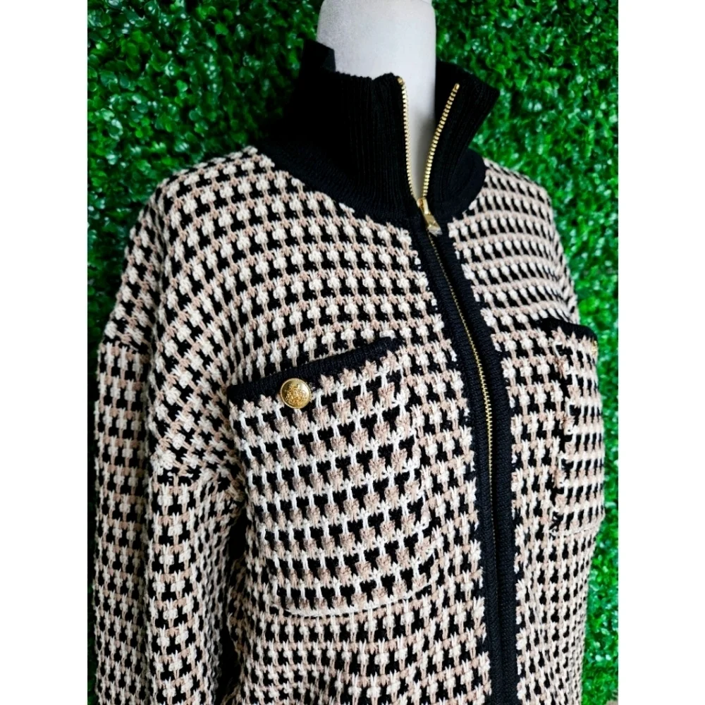 J.Crew Jacquard sweater-jacket